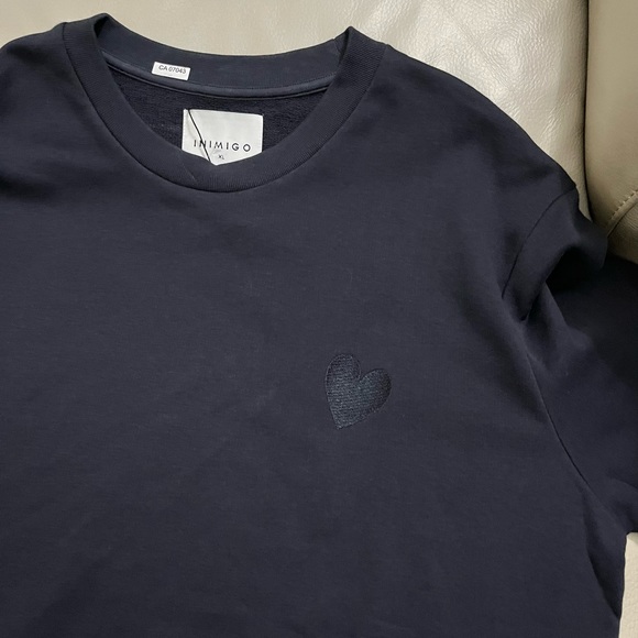 NWT - INIMIGO Men’s Heart Sweatshirt - Made in Portugal - Picture 2 of 5